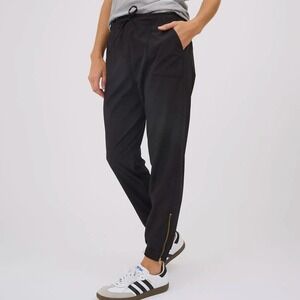 Albion Fit Jetset Jogger‎ Pants Medium Petite Black Comfort Athleisure Casual